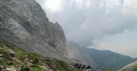 Il Rifugio Lambertenghi dal Passo Volaia