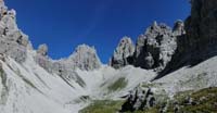 Forcella Montanaia fra Cima Both e Cima Monfalcon di Montanaia