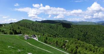 La dorsale Col di Varnada - Monte Cesen dal Monte Canidi 