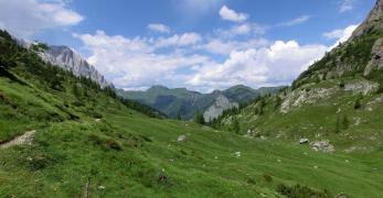 La Val Pettorina salendo a Forcella Pianezze 