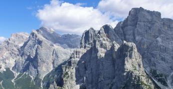 Moiazza e Civetta dal sentiero che sale  verso la Cima della Lastia di Framont