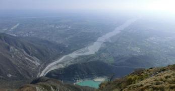 Il Bacino di Ravedis e il greto del Torrente Cellina