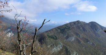 Il Monte Jouf  dalla cresta del Monte Fara