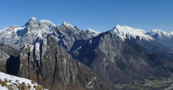 Spiz di Vedana, Monte Peron, Pala Alta, Zimon de Terne,Burel, Monte Serva e Col Nudo