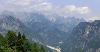 La Val Cimoliana dalla cima del Dosso Nadei