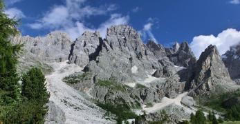 Cima dei Bureloni e Cima della Vezzana dalla Val Venegia