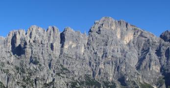 Il Gruppo dello Schiara. Da dx: Schiara e Pale del Balcon