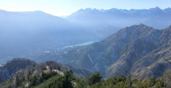 La Val Cellina e il Lago di Barcis dalle pendici del Monte Turlon