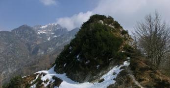 Forcella Clautana. Sullo sfondo, il Monte Dosaip