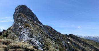 La cresta del versante occidentale del Monte Coppolo