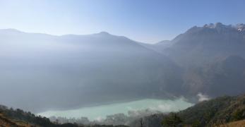 Il Lago di Barcis dalla vetta del Monte Lupo